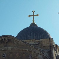Dôme de la basilique du Saint-Sépulcre à Jérusalem