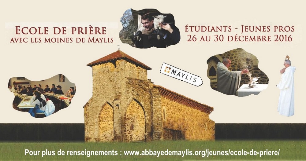 Banniere Ecole de Priere 2016 Abbaye de Maylis