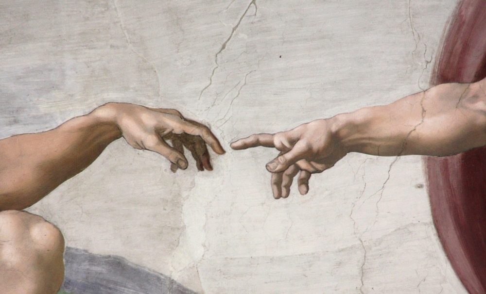 mains de Dieu et d Adam chapelle Sixtine (Jörg Bittner, Wikimedia Commons, CC BY 3)